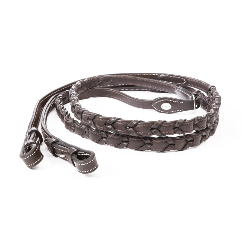 Hunterzügel Softleder - geflochten