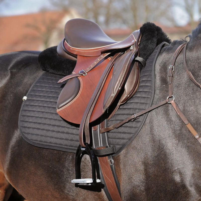 Korrekturunterlage Lammfell mit Taschen