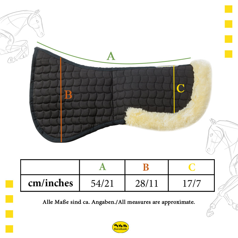 Sattelunterlage mit Kunstfell