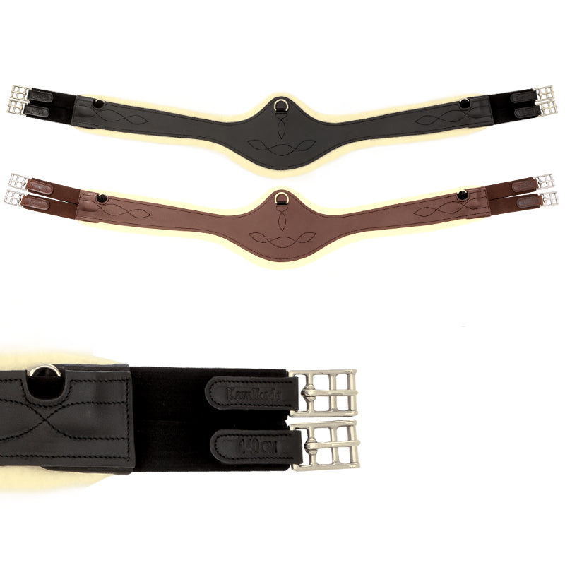 Langgurt geöltes Leder "Casper"-Kunstfell-Elast