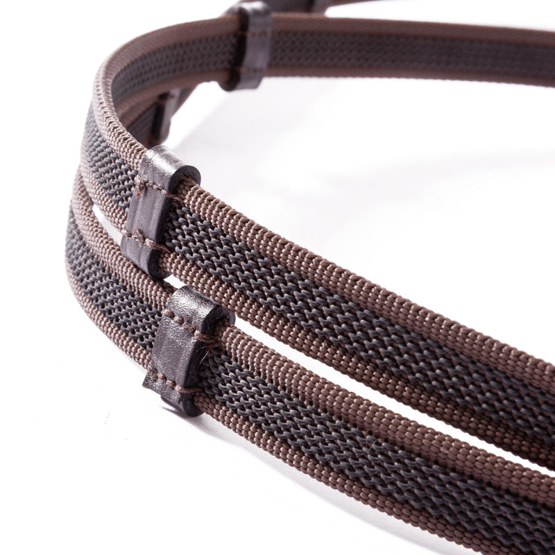 Gummierte Zügel mit Zaumhaken 16mm