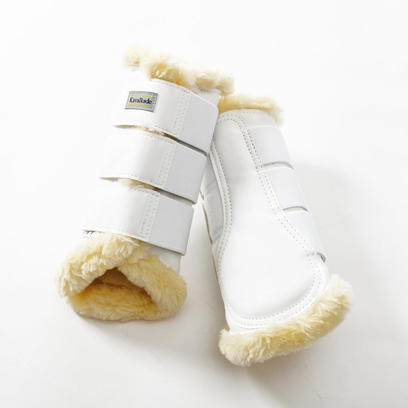 Kunstleder-Gamaschen "Show" mit Kunstlamm