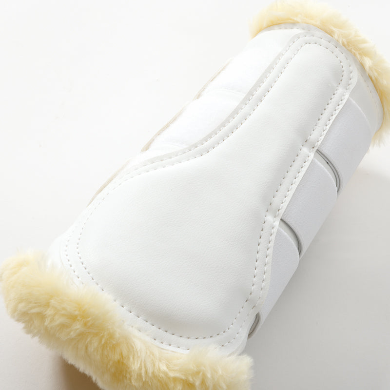 Kunstleder-Gamaschen "Show" mit Kunstlamm