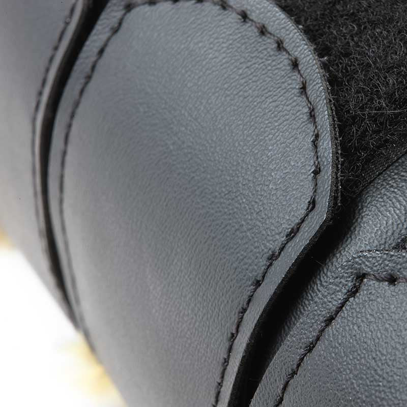 Kunstleder-Gamaschen "Show" mit Kunstlamm