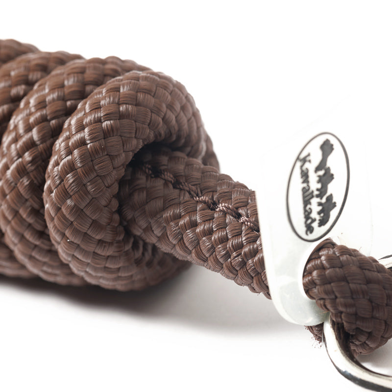 Führstrick mit Panikhaken silber