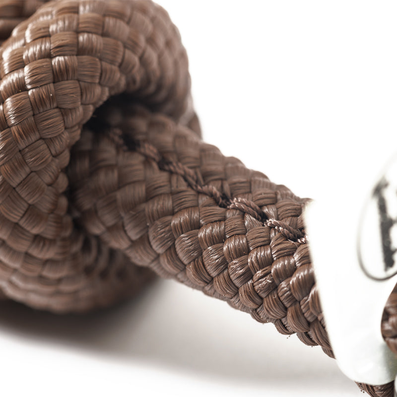 Führstrick mit Karabinerhaken messing