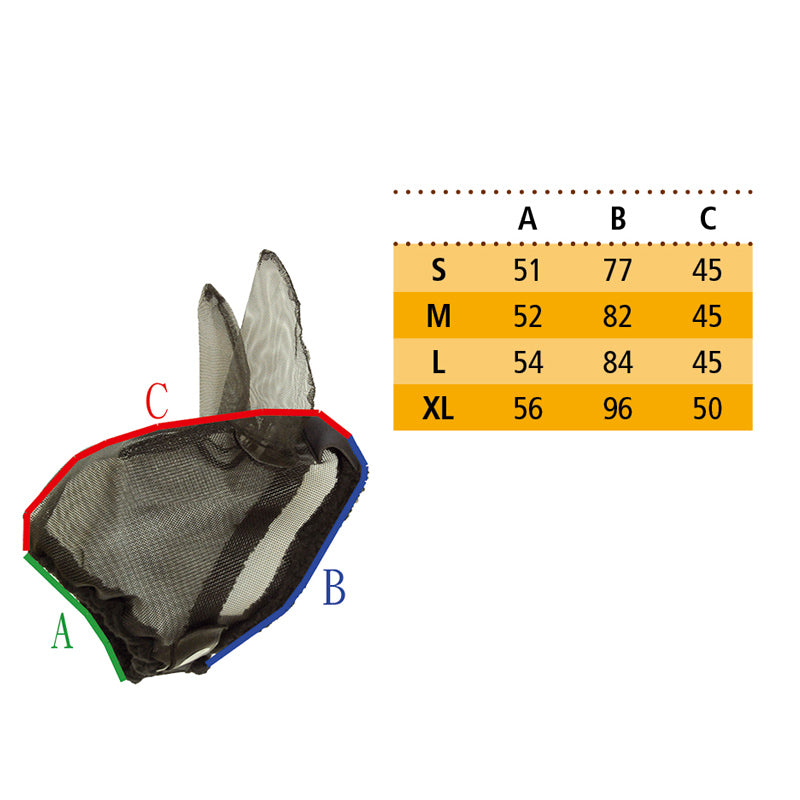 Fliegenmaske mit Ohren