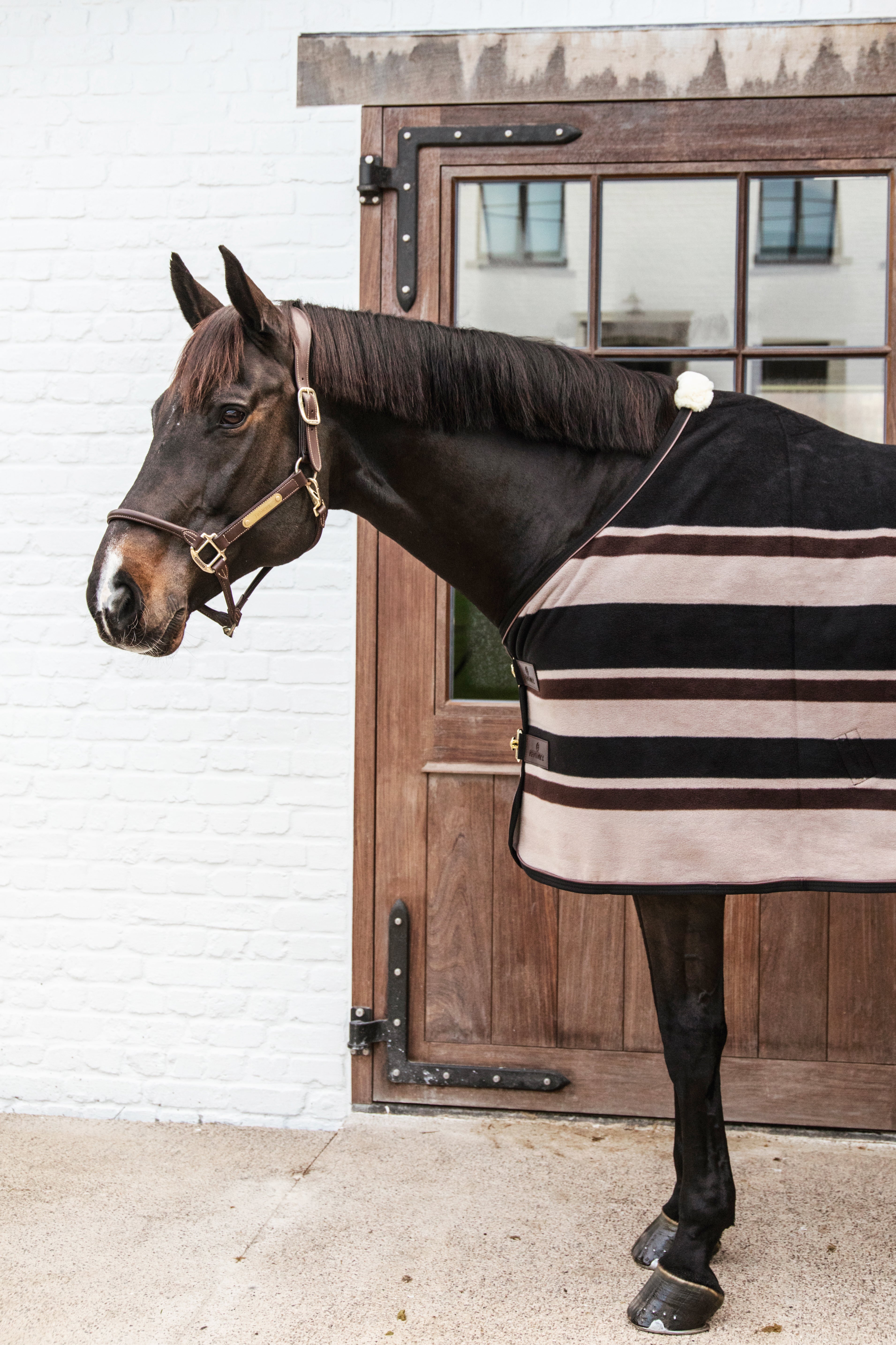Abschwitzdecke Fleece Schwer Stripes 125 5