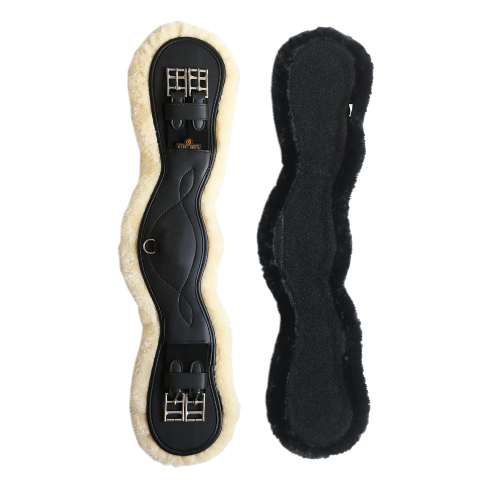 Lammfell Anatomische Kurzgurt - Kentucky Horsewear