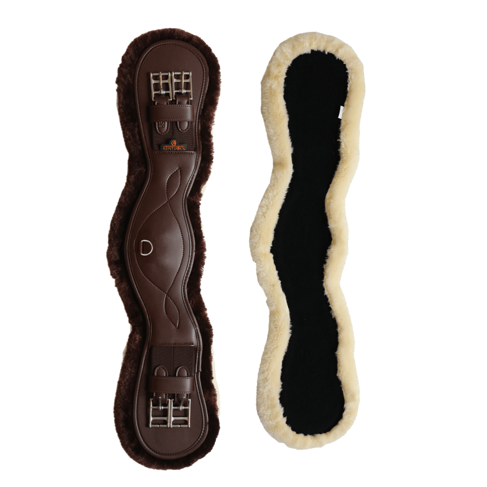 Lammfell Anatomische Kurzgurt - Kentucky Horsewear