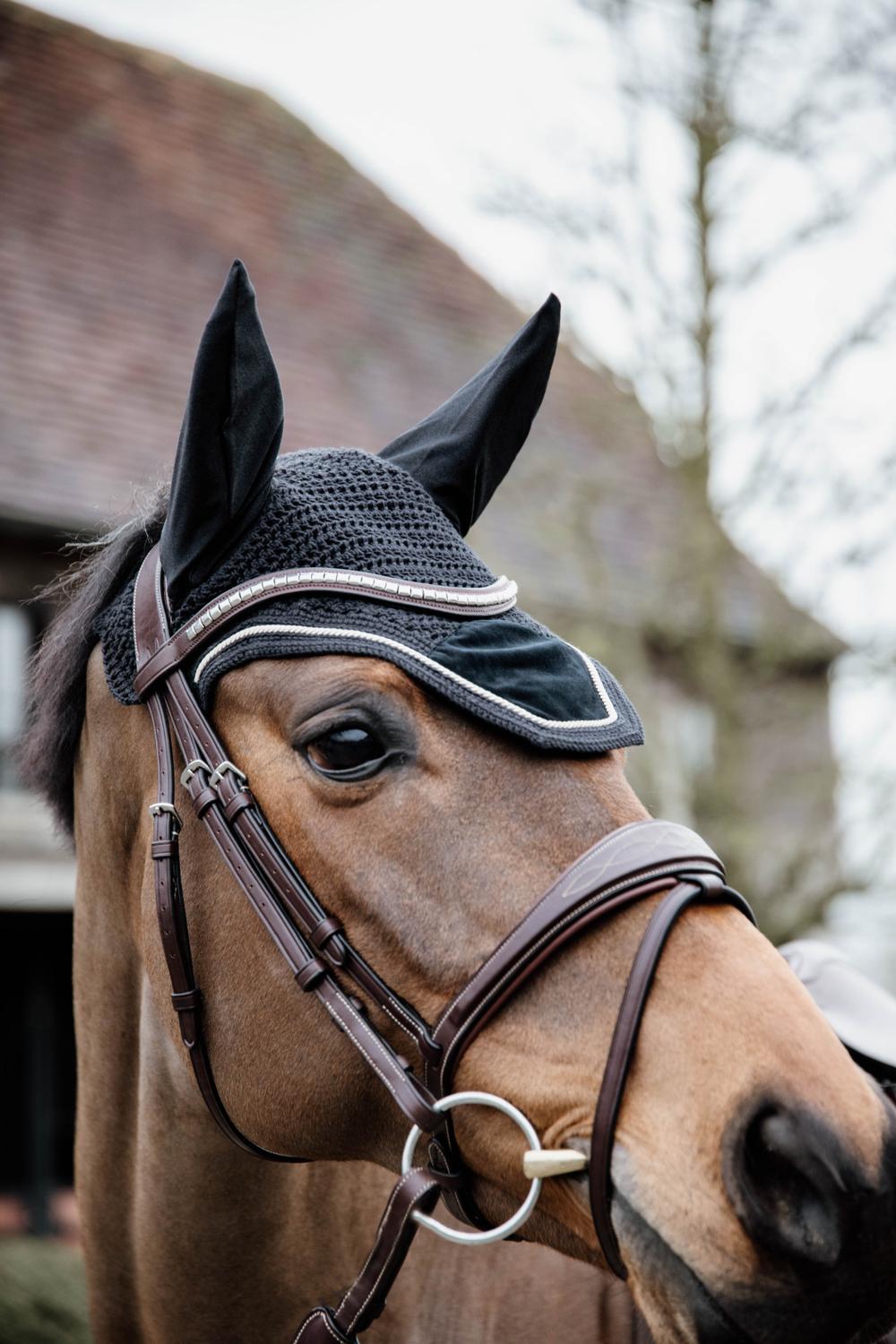Fliegenhaube Wellington Basic Velvet - Kentucky Horsewear
