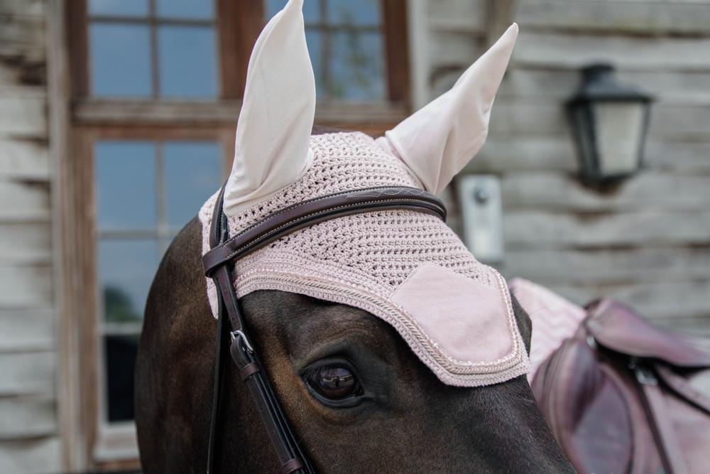 Fliegenhaube Wellington Velvet Pearls - Kentucky Horsewear