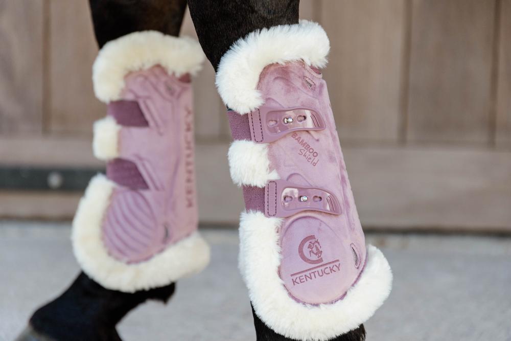 Vegan Fell Springgamaschen Bamboo Elastik Velvet - Kentucky Horsewear