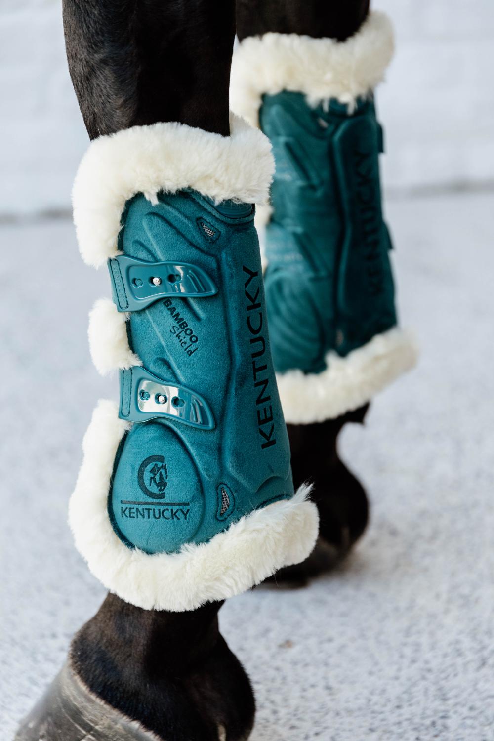 Vegan Fell Springgamaschen Bamboo Elastik Velvet - Kentucky Horsewear