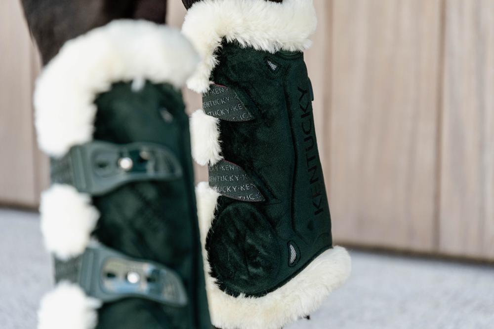 Vegan Fell Springgamaschen Bamboo Elastik Velvet - Kentucky Horsewear