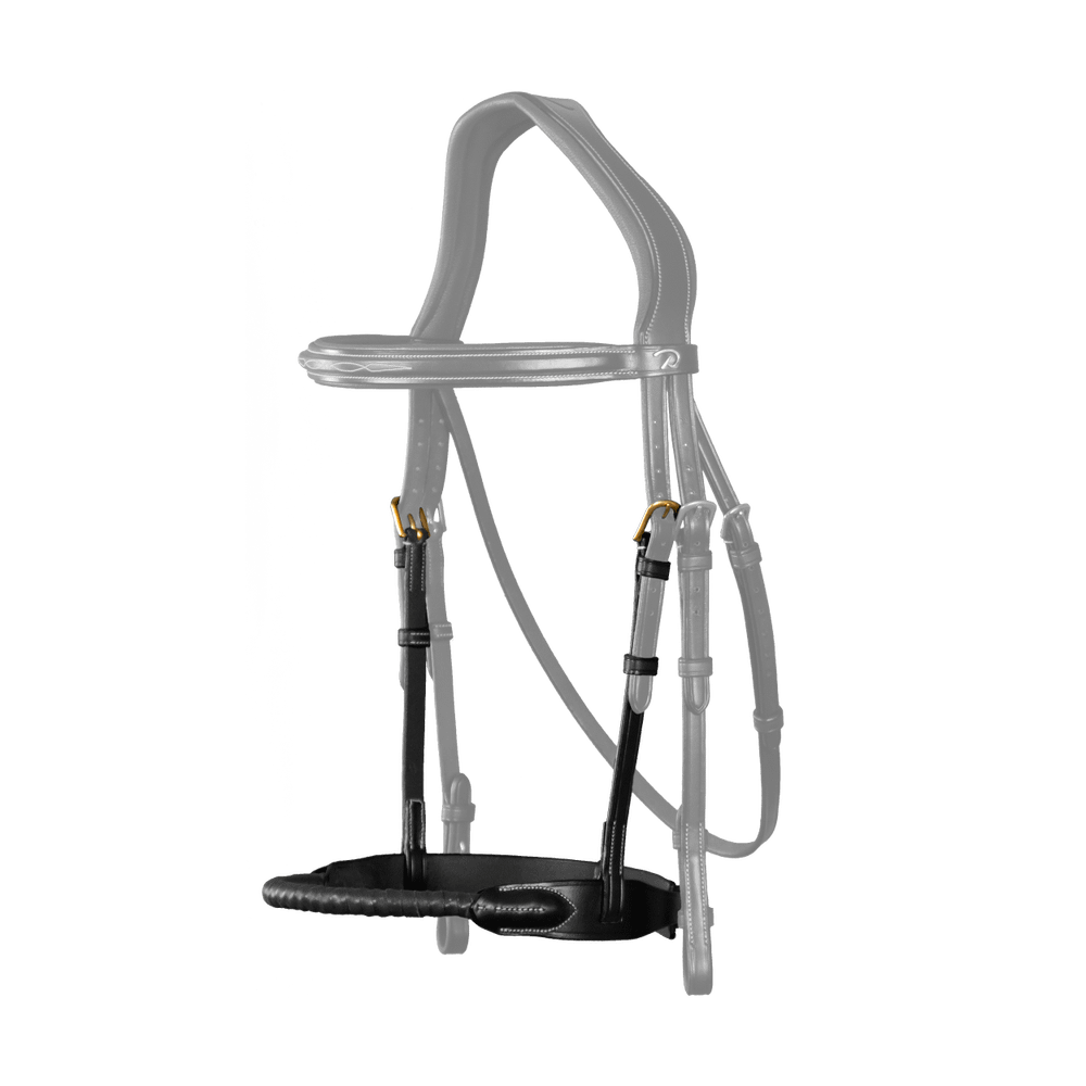 Strickreithalfter mit Leder ummantelt