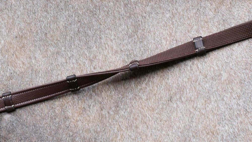 Hunter Jagdzügel 5/8" 16 mm mit 7 Lederstegen