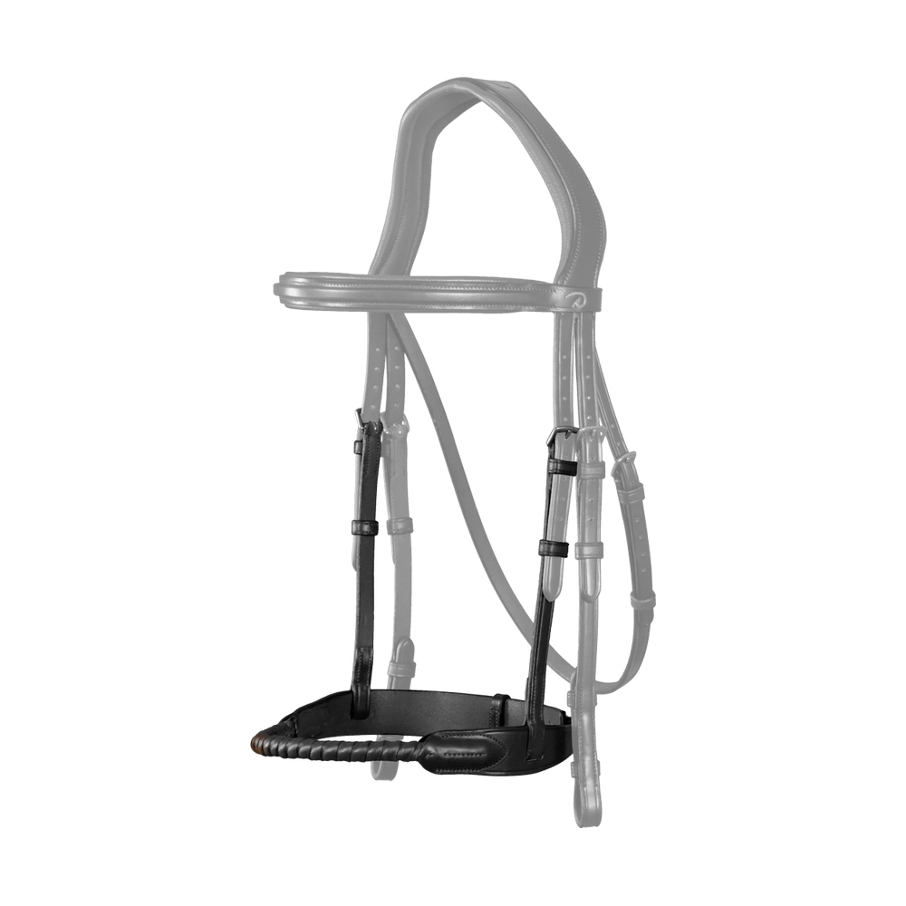 Strickreithalfter mit Leder ummantelt