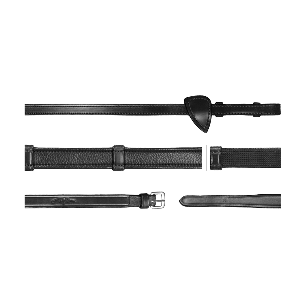 Hunter Jagdzügel mit 7 Lederstegen 5/8" 16 mm