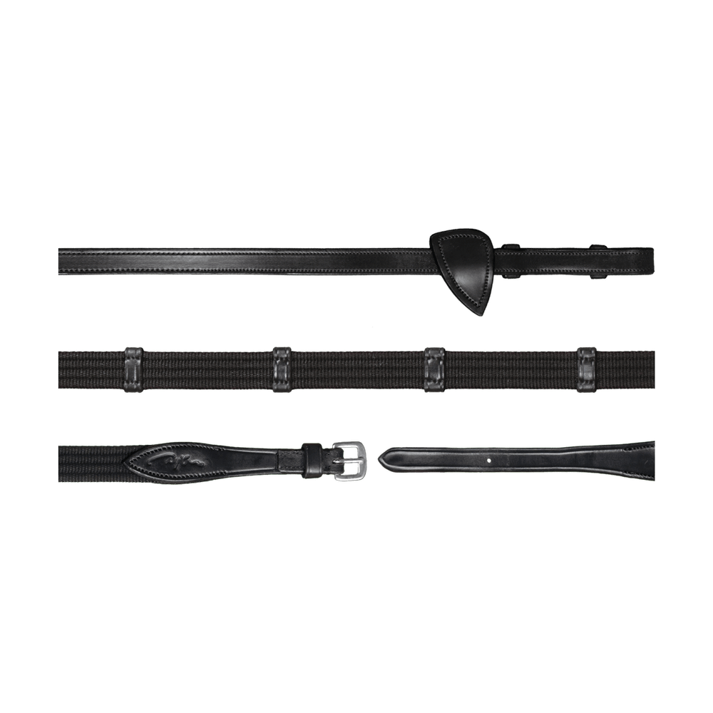 Gurtzügel mit 9 Lederstegen 5/8" 16 mm