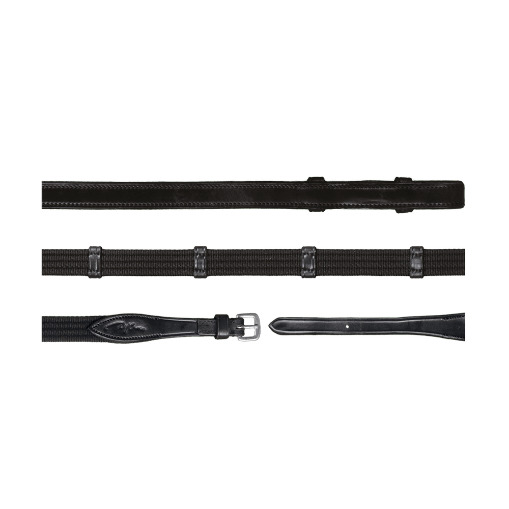 Gurtzügel mit 9 Lederstegen ohne Stopper 5/8" 16 mm