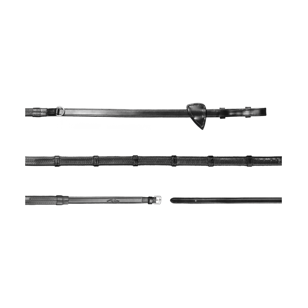 Thiedemann Howlett Gummizügel mit 7 Lederstegen 1/2" 13 mm