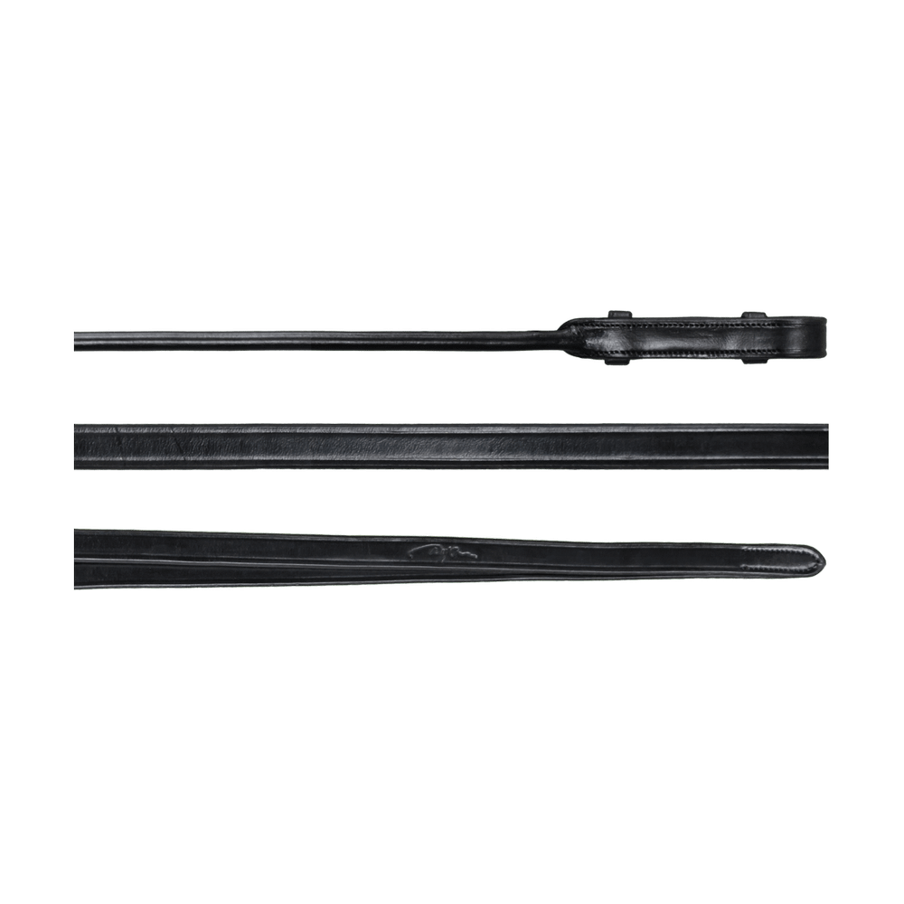 Schmale Kandarenzügel aus Vollleder 1/2" 13 mm