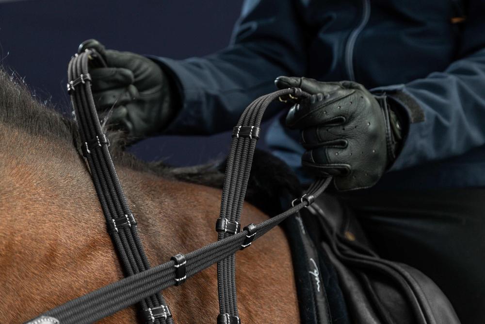 Gurtzügel mit 9 Lederstegen 5/8" 16mm