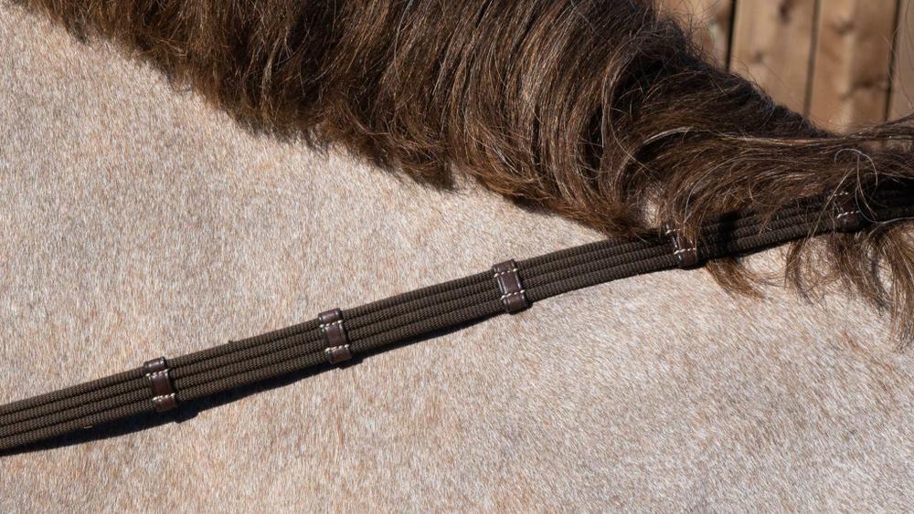 Gurtzügel mit 9 Lederstegen 5/8 16mm