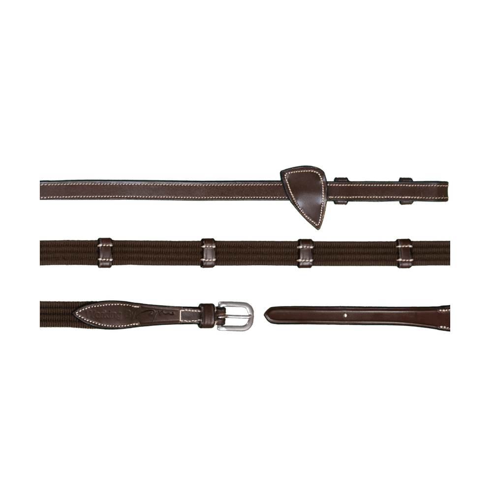 Gurtzügel mit 9 Lederstegen 5/8 16mm