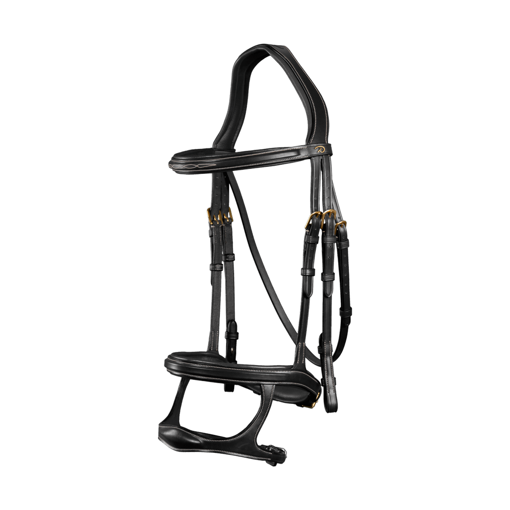 Trense mit Doppelsteg-Reithalfter