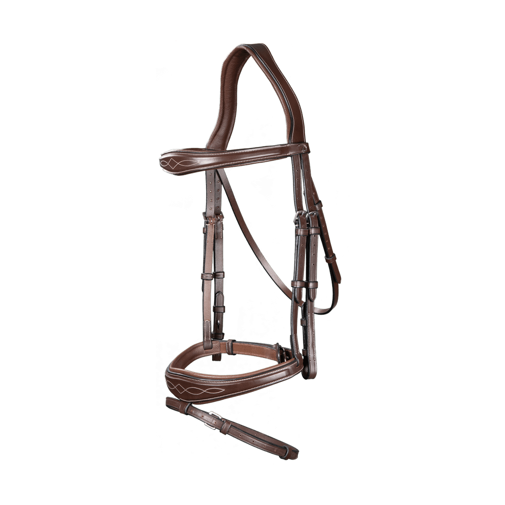 Anatomische Trense mit kombiniertem Reithalfter