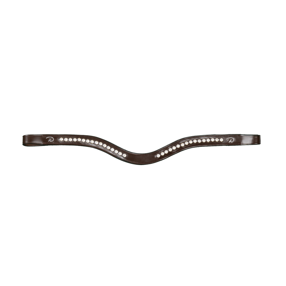 Stirnriemen in V-Form mit weißen Swarovskisteinen