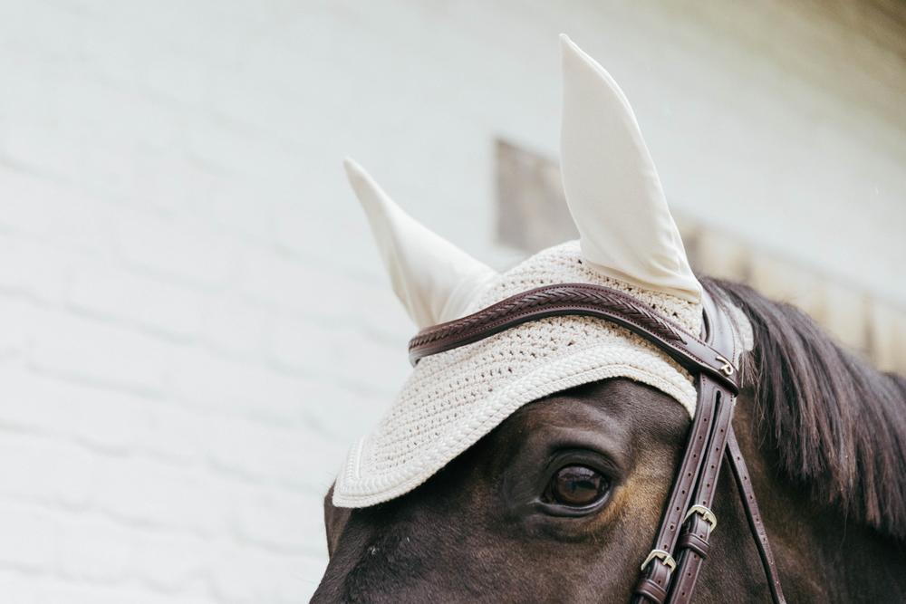 Fliegenhaube Wellington mit geflochtener Kordel - Kentucky Horsewear