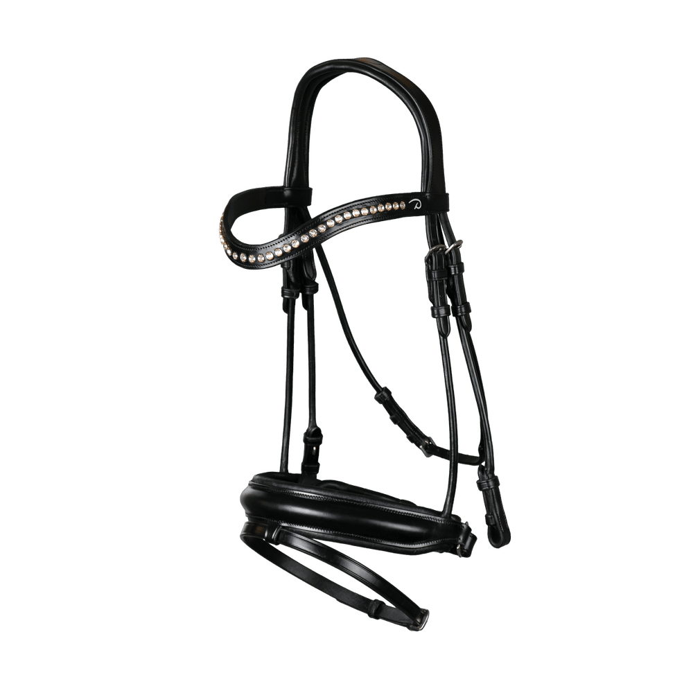 Trense mit schwedischem Reithalfter aus Mattleder medium