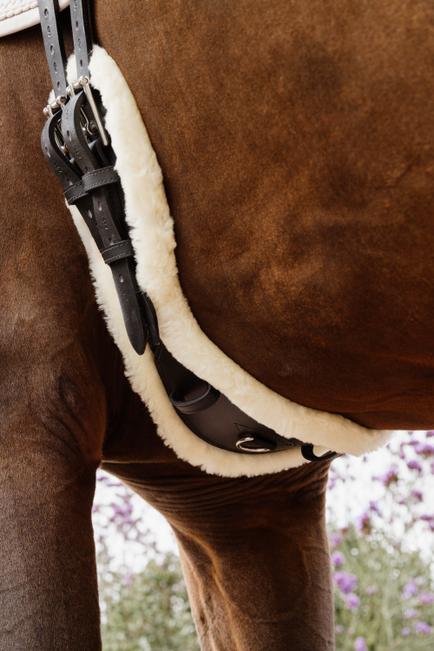 Lammfell Anatomischer Kurzgurt - Kentucky Horsewear