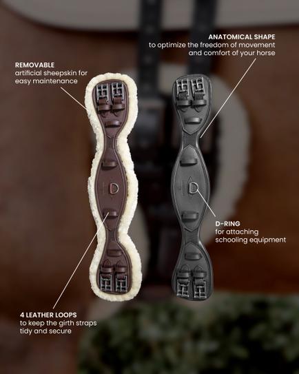 Lammfell Anatomischer Kurzgurt - Kentucky Horsewear