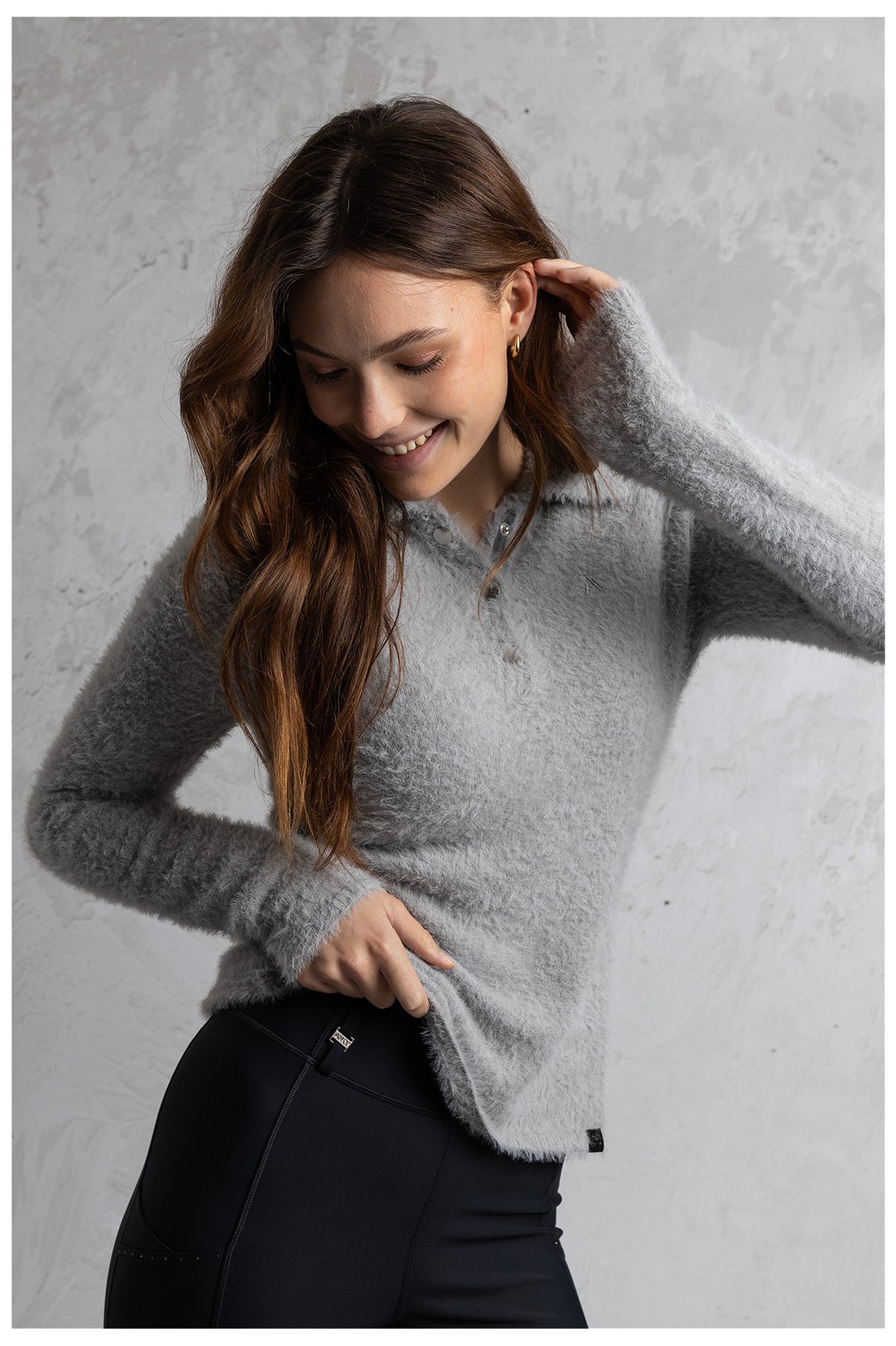 ANKY® Langarm-Poloshirt Fluffy ATC262201