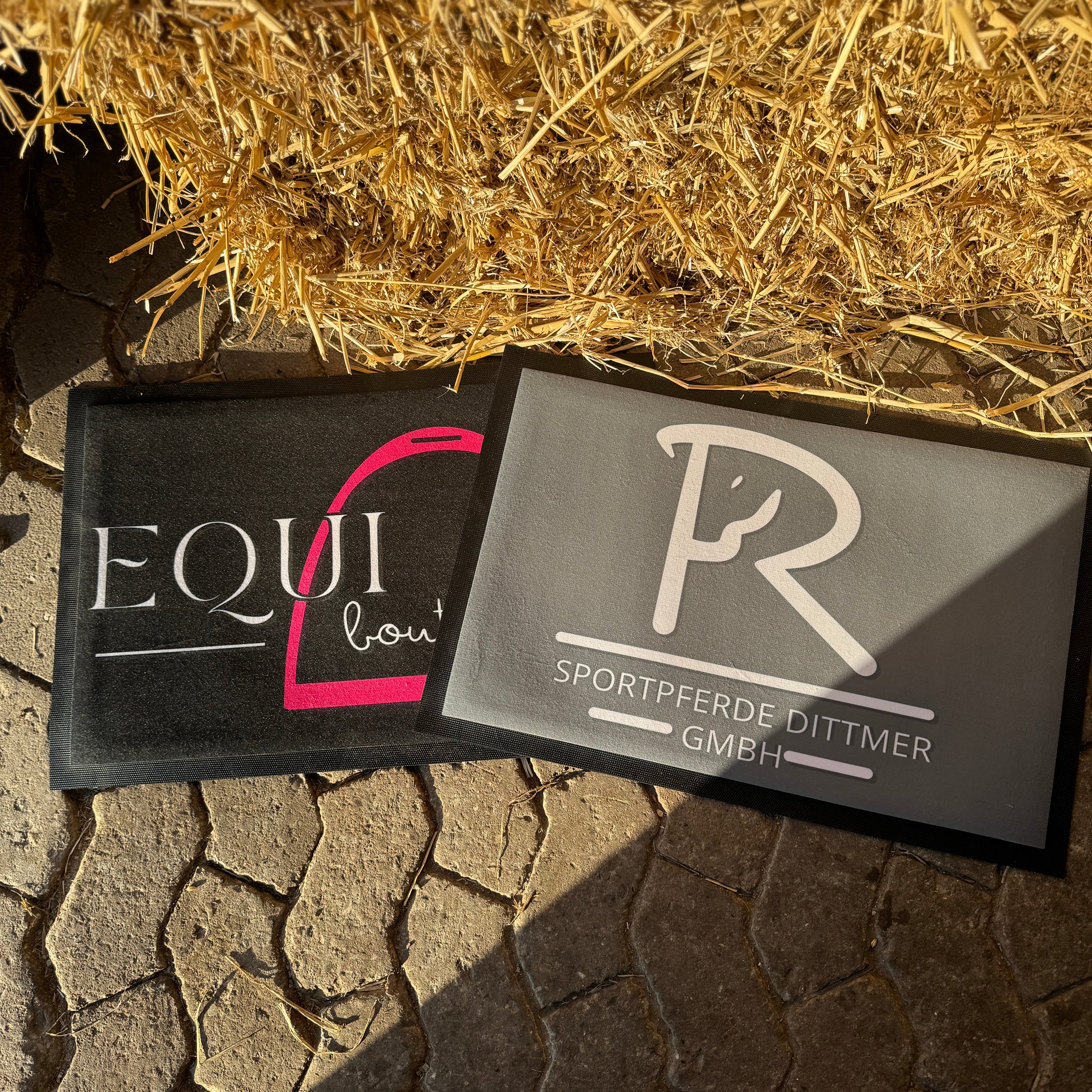 Individuelle Fußmatte mit Logo