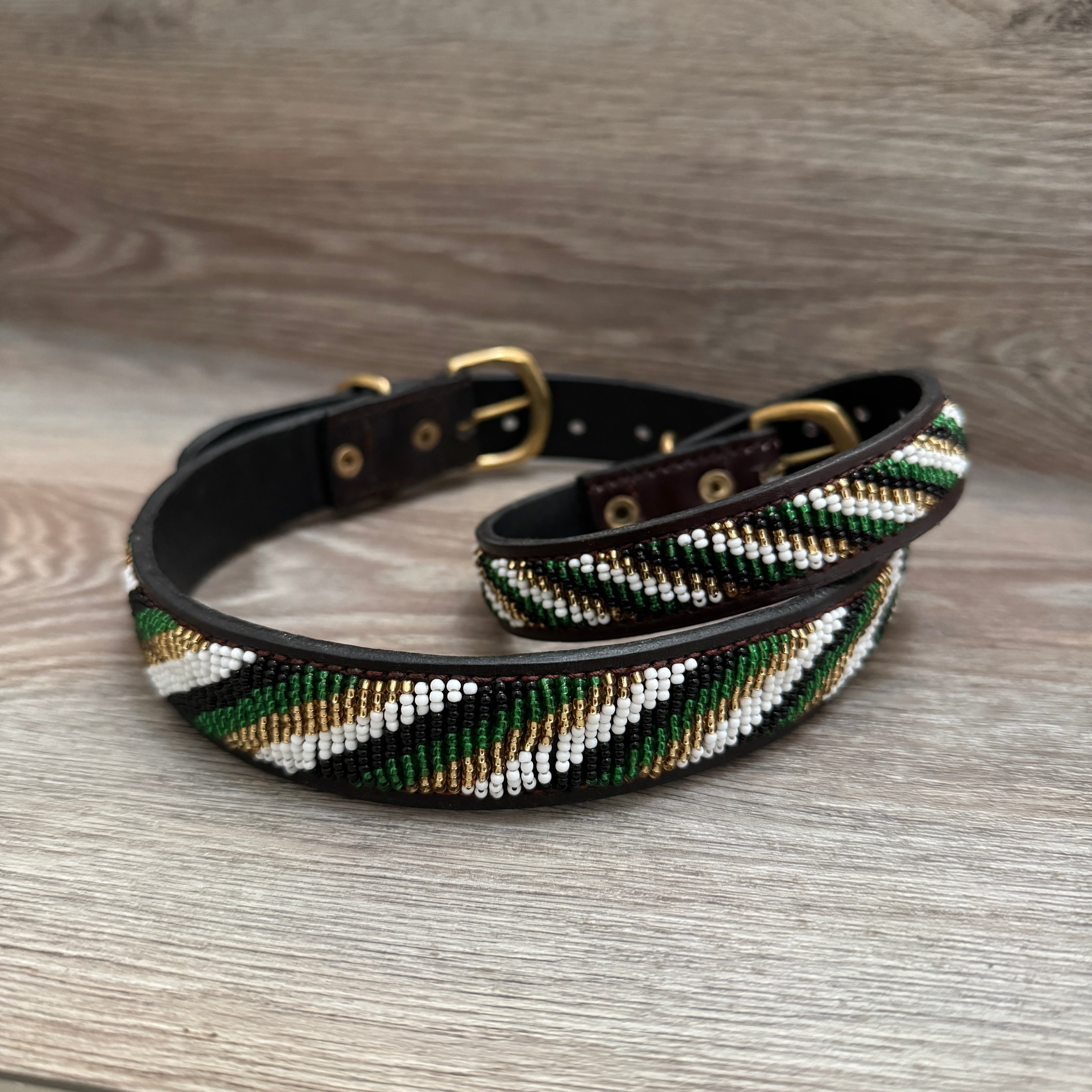 Hundehalsband GRÖßE L Perlen Maasai Kollektion