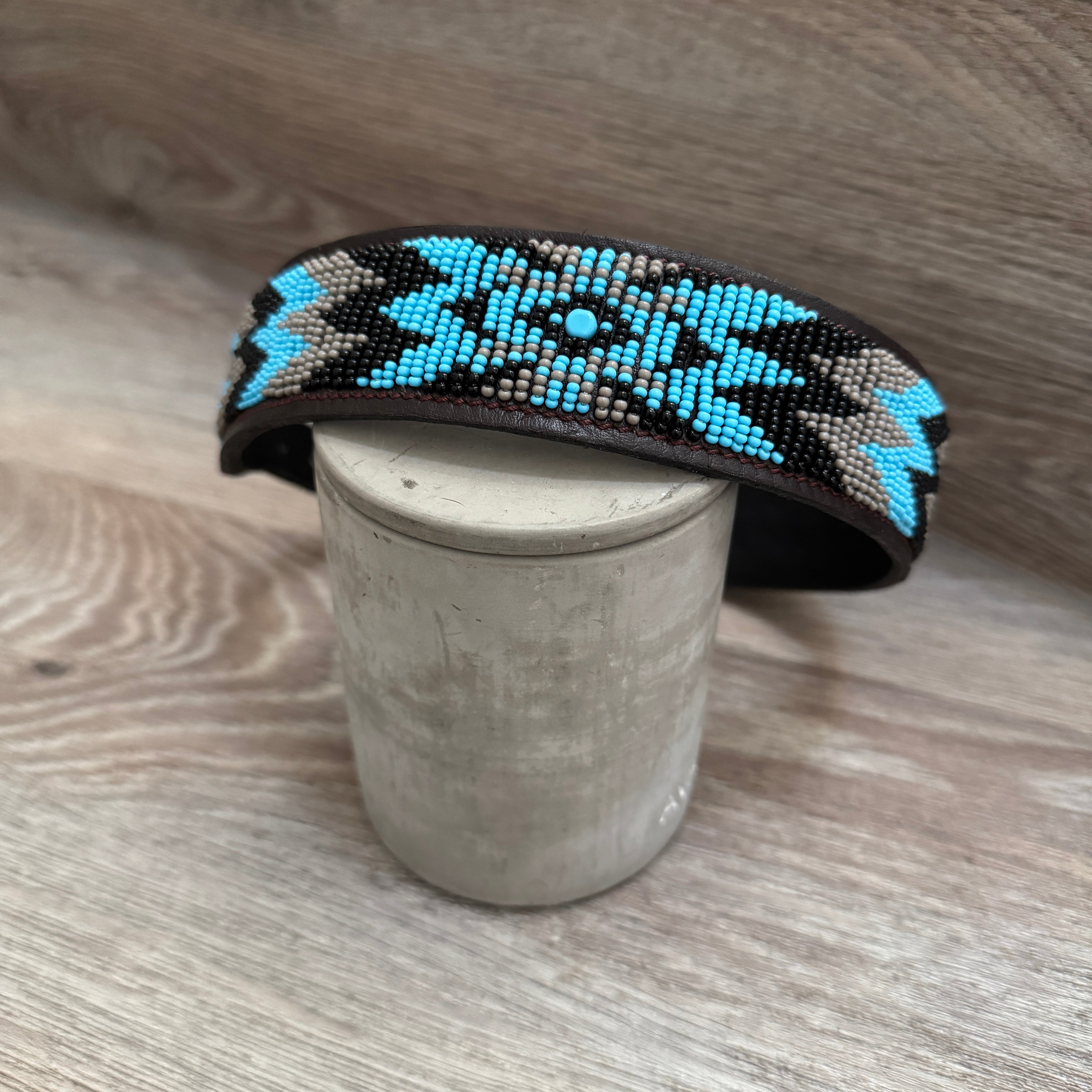 Hundehalsband GRÖßE L Perlen Maasai Kollektion