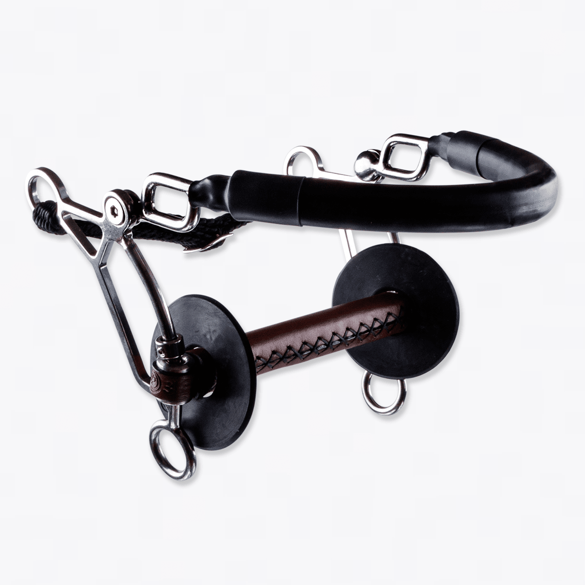 Hackamore combi Short mit flexibler Lederstange
