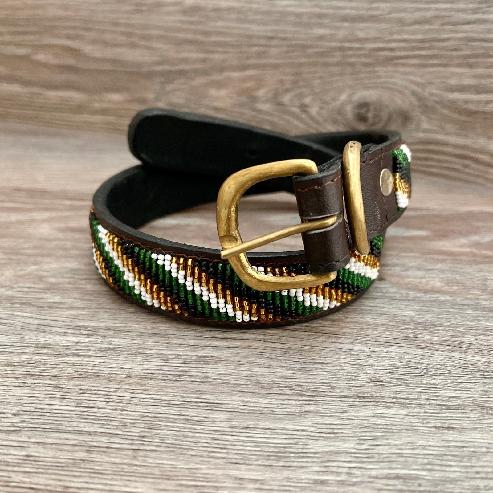 Hundehalsband GRÖßE L Perlen Maasai Kollektion