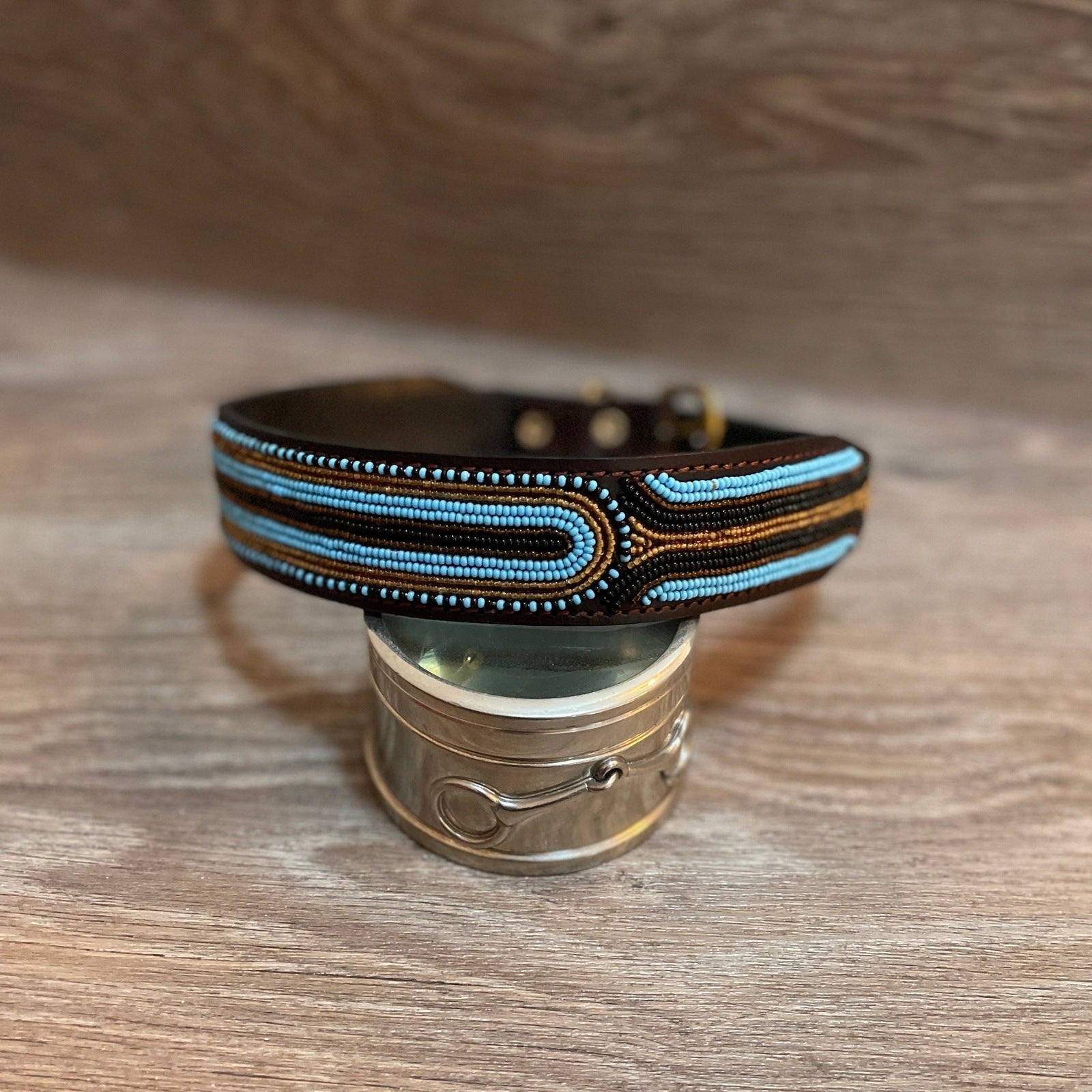 Hundehalsband GRÖßE L Perlen Maasai Kollektion