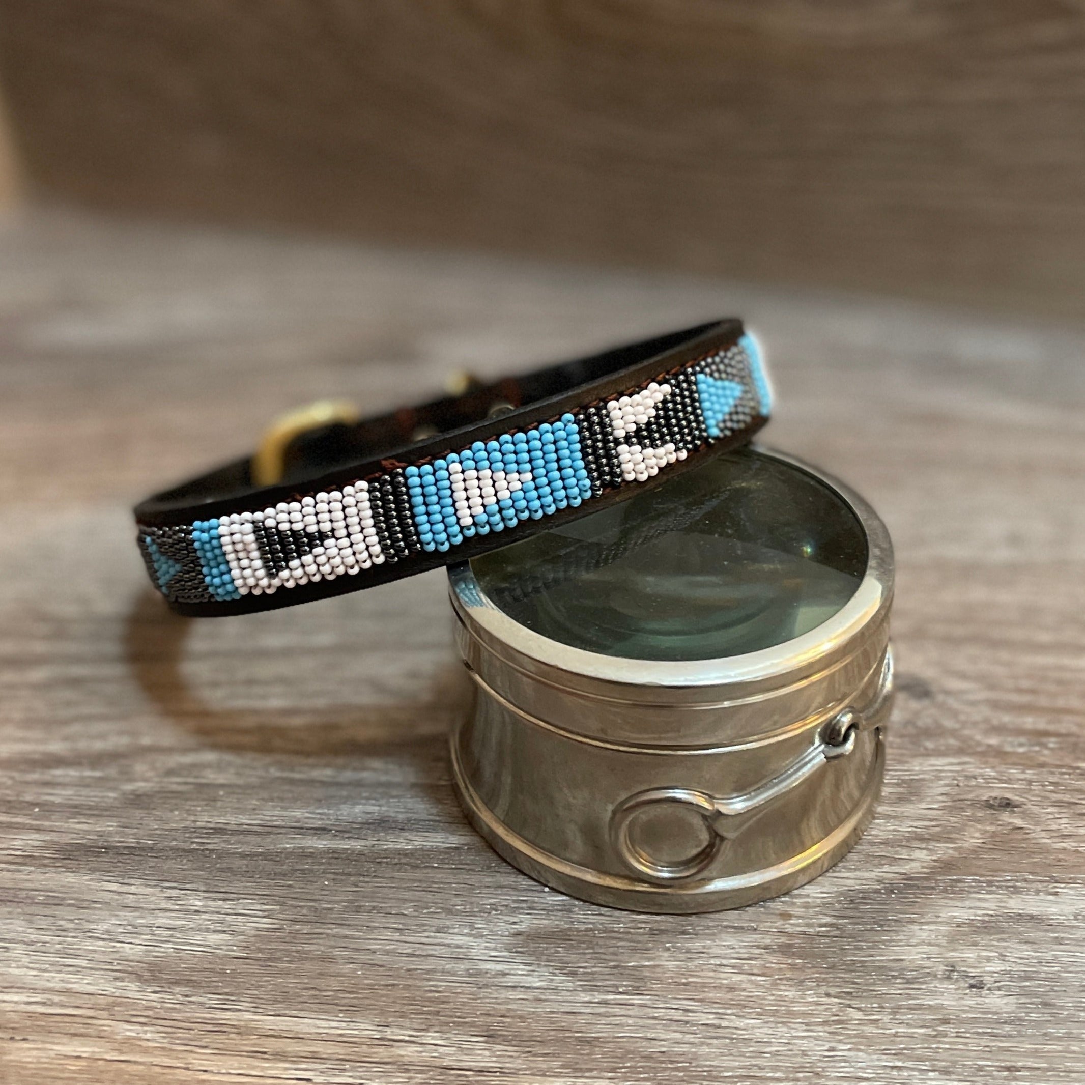 Hundehalsband GRÖßE S Perlen Maasai Kollektion