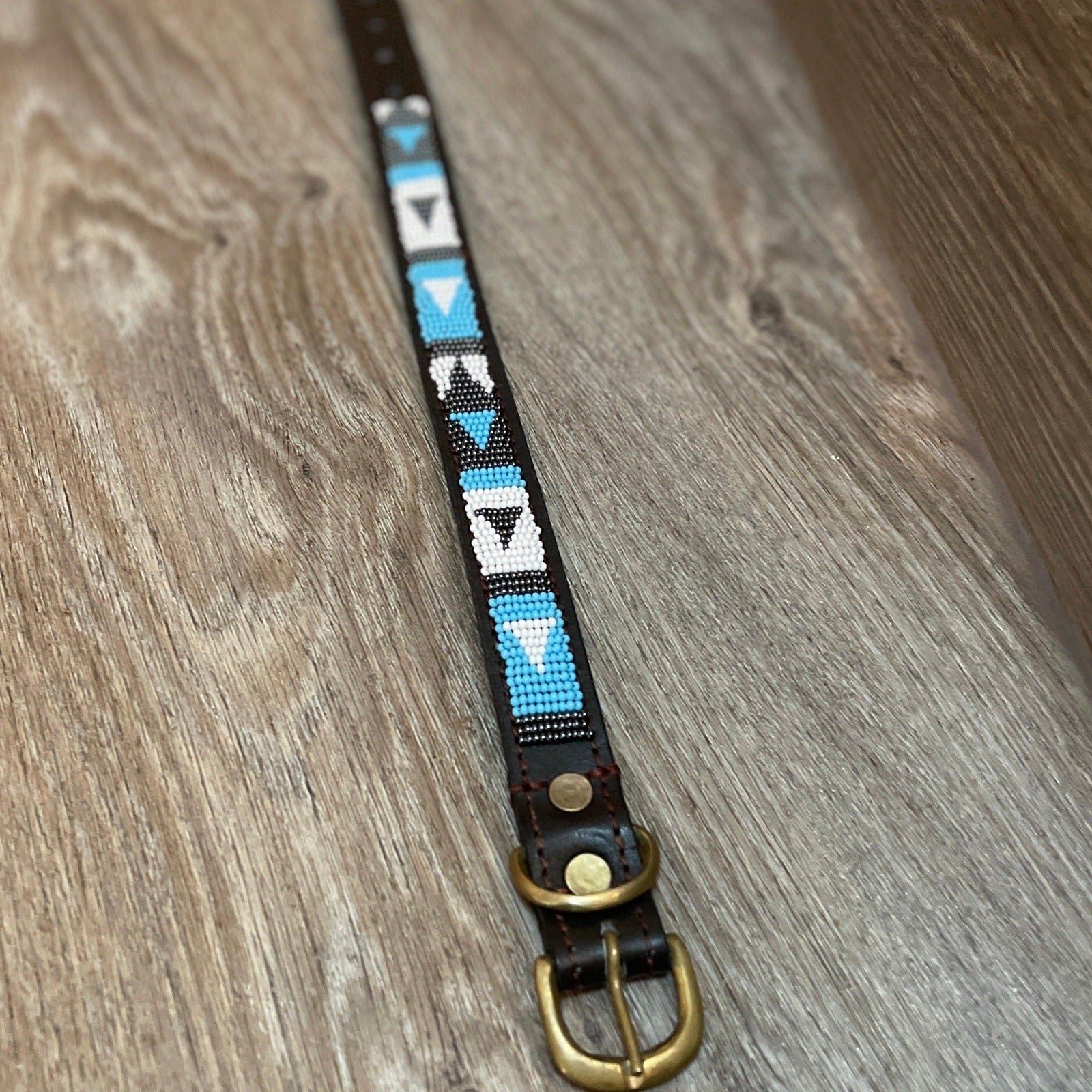 Hundehalsband GRÖßE S Perlen Maasai Kollektion