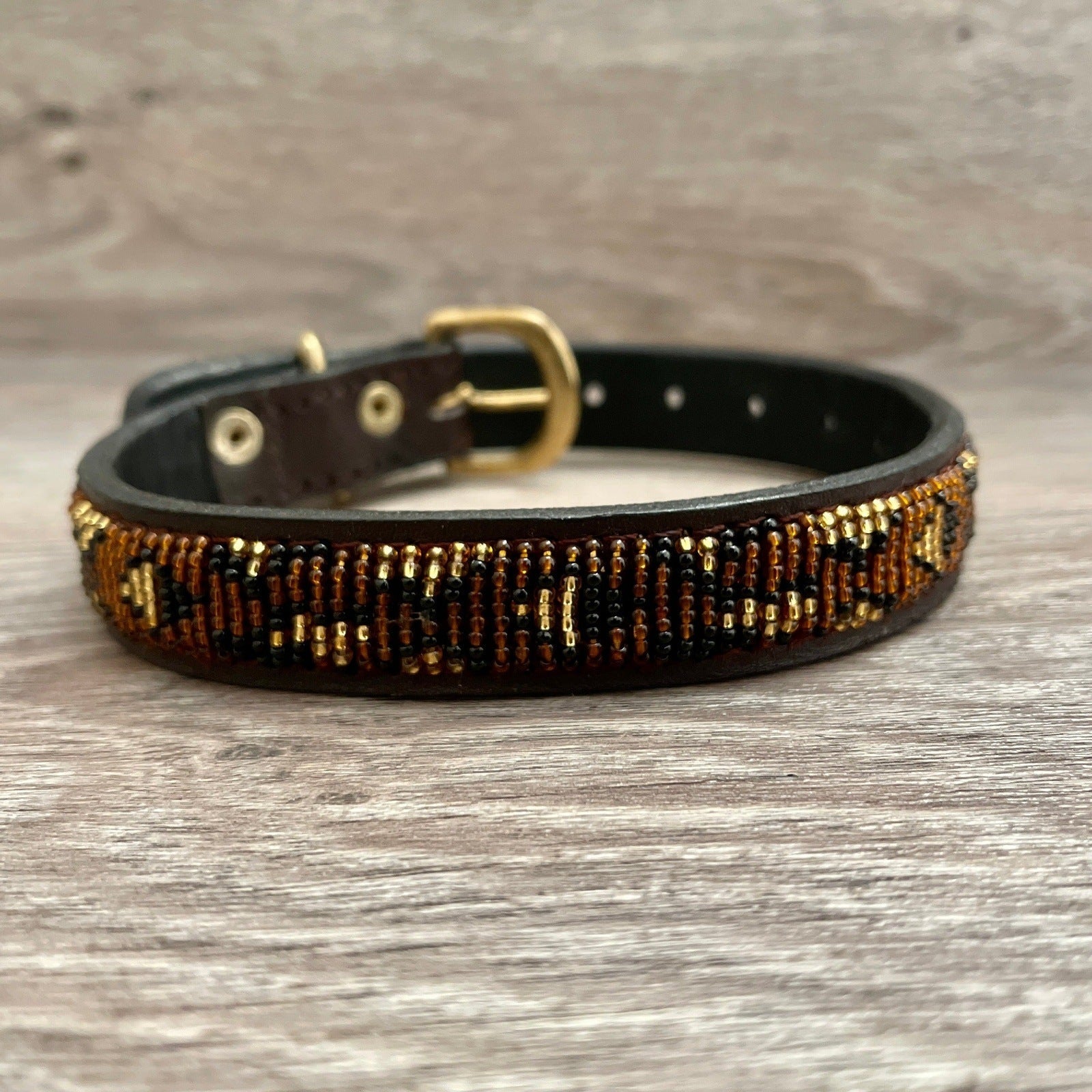 Hundehalsband GRÖßE S Perlen Maasai Kollektion