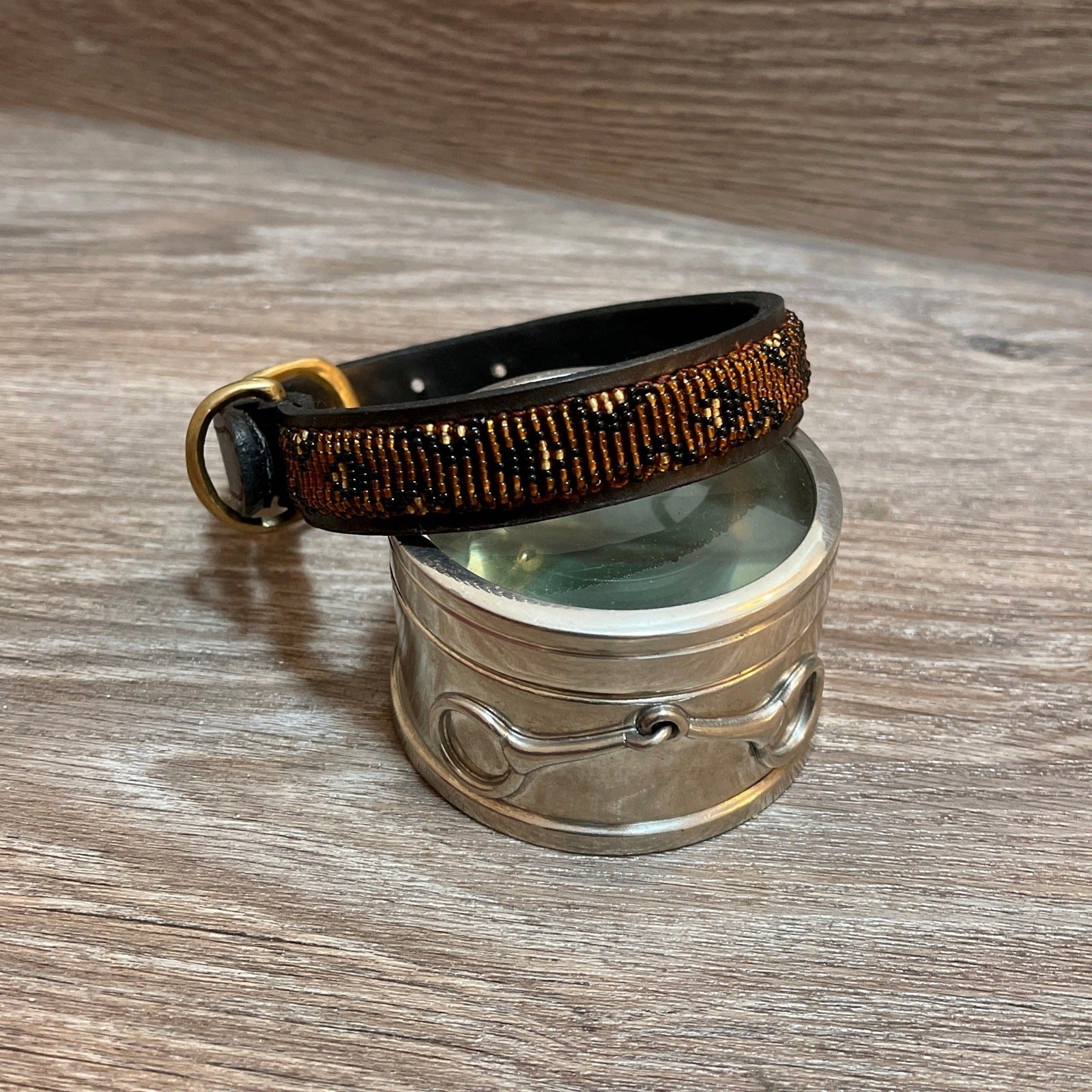 Hundehalsband GRÖßE S Perlen Maasai Kollektion