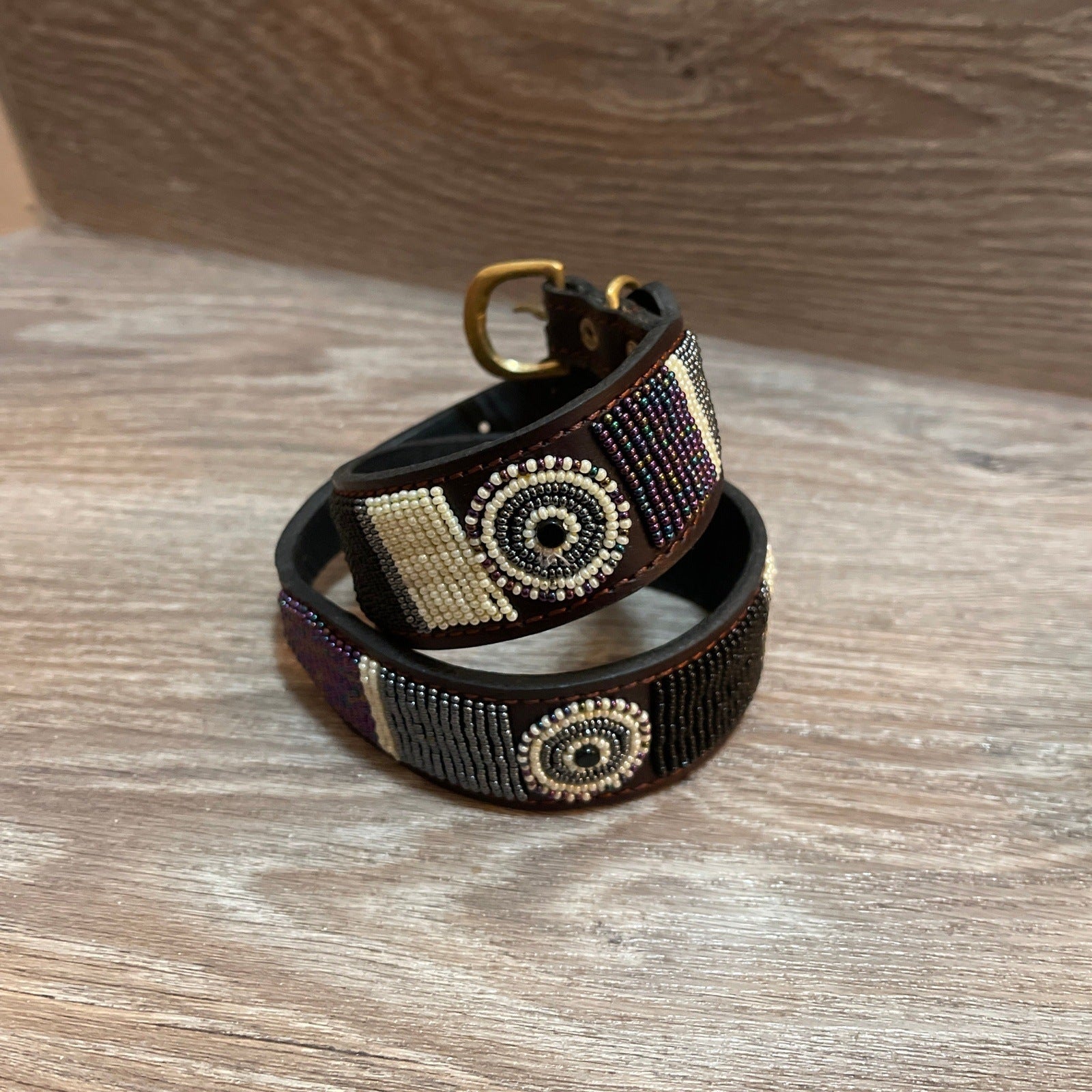 Hundehalsband GRÖßE L Perlen Maasai Kollektion