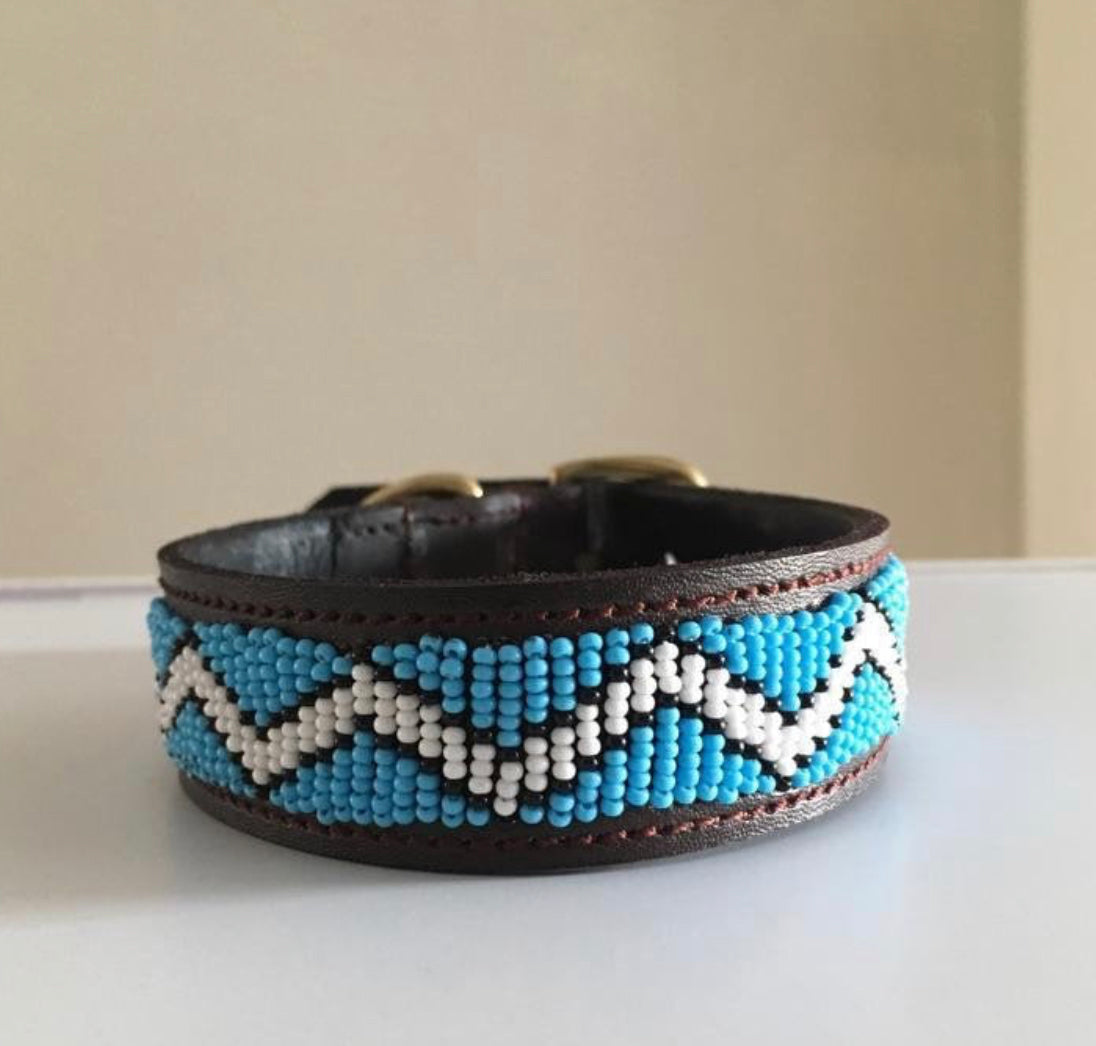Hundehalsband Perlen Maasai Kollektion alle Designs